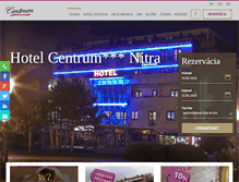 Tablet Screenshot of hotelcentrum.sk